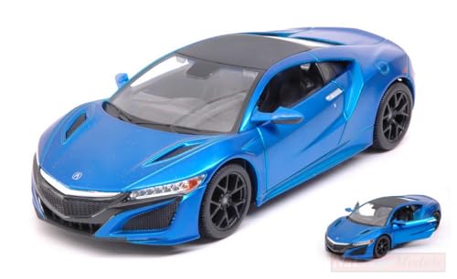 MAISTO MI31234BL Acura NSX 2017 Blue 1:24 MODELLINO DIE CAST Model von NEW