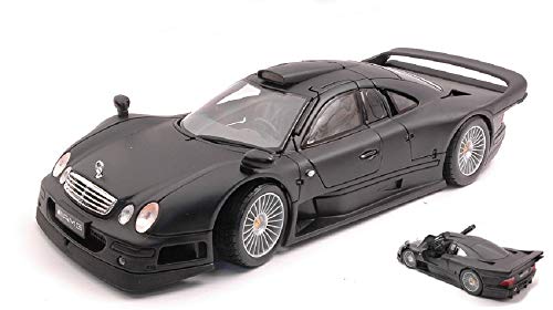 MERCEDES CLK GTR STREET VERSION 1996 MATT BLACK 1:18 - Maisto - Straßenautos - Die Cast - Modell von New