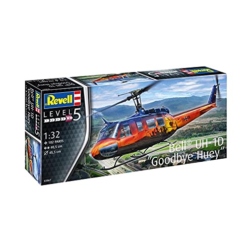 Revell Hubschrauber-Modell 'GOODBYE HUEY' 1:32 - Helikopter-Montageset für Kinder und Bastelfreunde von New