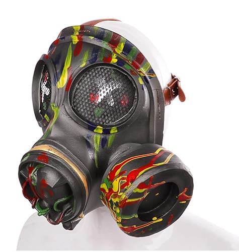 NewL Mehrfarbige Steampunk-Gasmaske, Retro, Maskerade, Cosplay, Masken, Halloween, Party-Zubehör, Verkleidungsrequisite von NewL