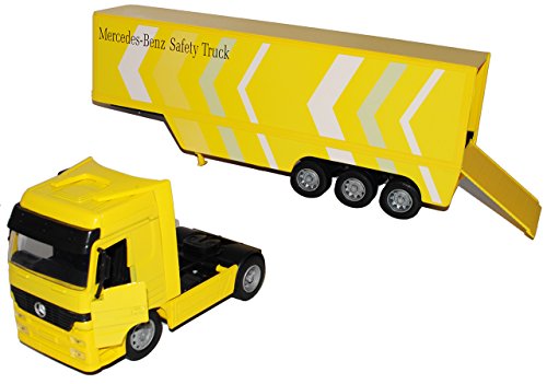 Mercedes-Benz Actros 1857 Gelb Safety Lkw Truck 1/32 New Ray Modell Auto Modellauto von NewRay