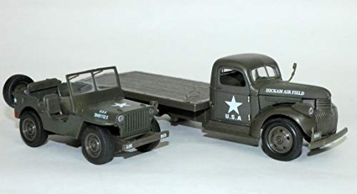 New Ray – LKW Tablett Chevy 1941 & Jeep Willys Die cast – 61053 BSS – Grün von NewRay