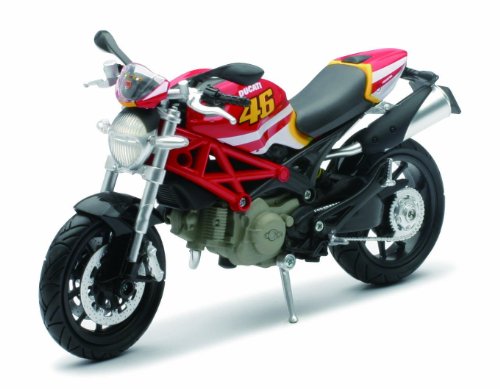 NewRay 57513 Motor Ducati NR.46 Modellmotorrad Monster 796 No. 46" 1:12, Red von NewRay