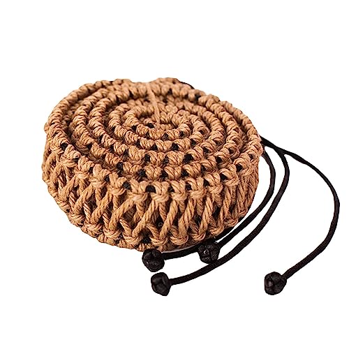 Handpan Dekoration Rattan Rope, handgefertigtes geflochtenes Hanfseil für 21 Zoll-25 Zoll Handpan Stahlzunge Trommel, Schutzpuffer, Lärm beseitigen von Newhope