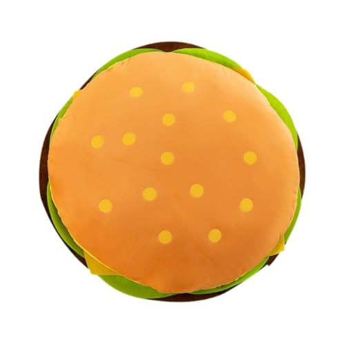 Newhope Burger Plüschkissen, süßes Burger Plüschtier, Heimdekoration Burger Plüschtier Plüschkissen süße weiche Plüschpuppe Burger Plüschtier, Burger Kissen, Heimdekoration (Hamburger,30 cm) von Newhope