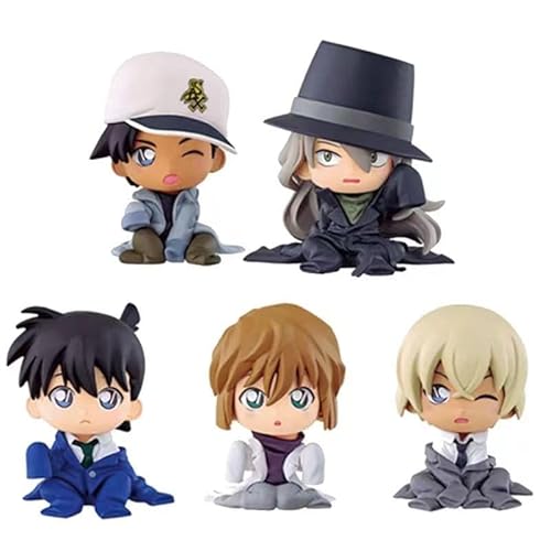 Newhope Detektiv Conan Kudou Shinichi/Jimmy Kudo Haibara Ai/Vi Graythorn Hattori Heiji Furuya Rei Anime/Animation Q-Version Charakter Modell Statue/Puppe Comicfigur PVC Figur Geschenke/Sammlun von Newhope