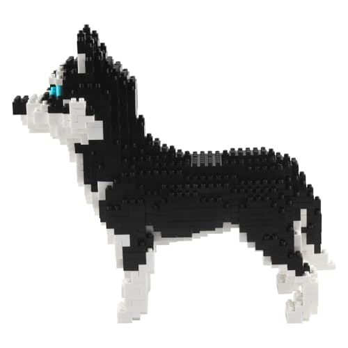 Newhope Mini Husky Hund Bausteine Spielzeug Bricks Haustier Bauen Bauklötze,950 Stücke (Schlittenhund) Mehrweg von Newhope