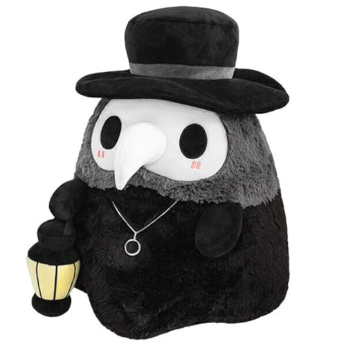 Newhope Plague Doctor Plüschtier, Leuchtendes Spielzeug Plush Doll Puppe, Halloween-Requisiten, für Party, Abschlussball, Black von Newhope