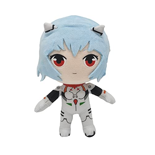 Newhope Stofftier Kawaii Plüsch Anime Rei Chiquita Gefüllter Plushie Ayanami Fumo Plüsch Evangelion Merch, Kawaii Schöne Stofftiere for Kleinkinder Niedlich Weich Umarmt Plüschtier Flauschiges von Newhope