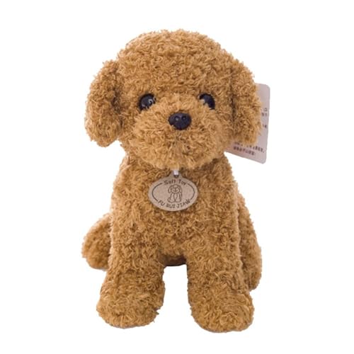 Plüsch Hund, 20cm Realistische Teddy Dog Teddy Hunde Spielzeug Kuscheltier für Kinder Plüschhund Puppe Stofftier Hund Simulation Spielzeug Plüschtiere Welpen Kissen Geschenke für Jungen Mädchen Babys von Newhope