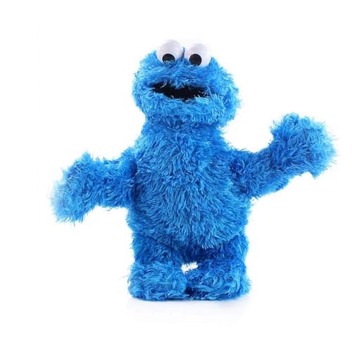 Sesame Street Plüsch Figur Beschwichtigungspuppe Keks Monster Plüschtier Sesame Street Elmo Plüsch (B，30cm) von Newhope