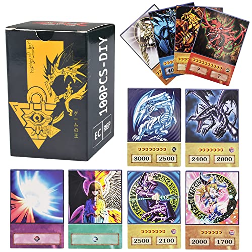 Newtic 100 Stück Yugioh Karten, Yugioh Sammelkarten, Yugioh Structure Deck mit Duelling Monsters Chapter, Yugioh Karten Taschen für Fans, Yugioh Deck für Kinder und Erwachsene von Newtic