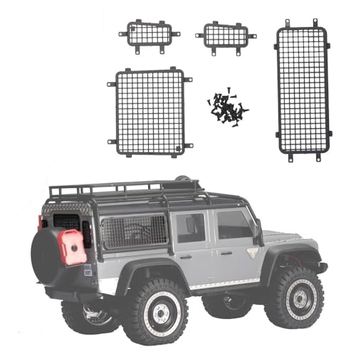 NexaPart 1/18 Metal Window Net for TRX4M B Defender RC 3D Grille Scale Remote Control Crawler Car Upgrade Parts von NexaPart