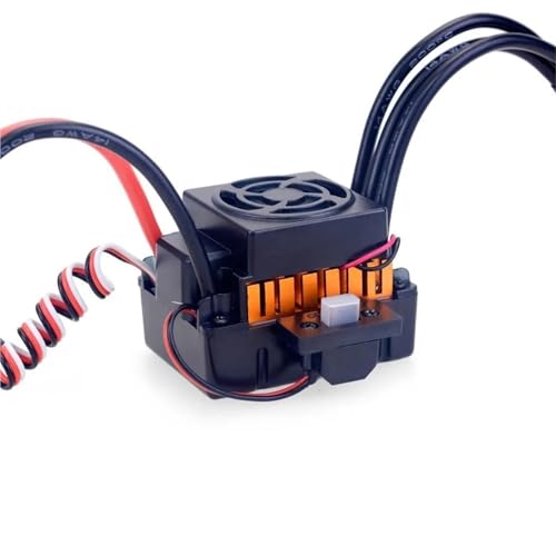 NexaPart RC-Zubehör 1:10 RC Auto Teil Wasserdicht F540 3300KV 4370KV Bürstenlosen Motor W/60A ESC Programm Karte for 1/10 1/12 RC Truck Buggy Off-Road-Auto(60A ESC) von NexaPart