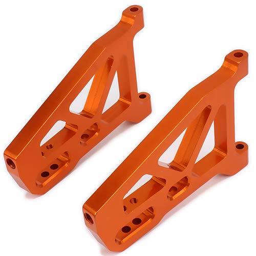 NexaPart RC-Zubehör 2 STÜCKE Aluminium Front Lower Suspension Control a-Arme 513007 rc Auto 1/10 FS Truck Buggy 53810 2 stücke Legierung verbesserte hop-up rc Teile(Orange) von NexaPart