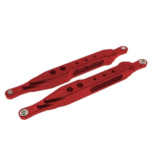 NexaPart RC-Zubehör 2 stücke Bearbeitete Legierung Hinten Stoßdämpfer Untere Unterstützung Stange for Rc Hobby Modell Auto 1-10 Vrx Octane Vetta Karoo Ftx Outlaw Verbesserte Hop-Up(Rood) von NexaPart