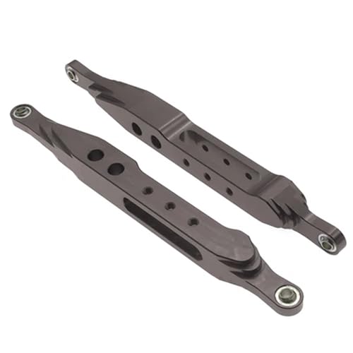 NexaPart RC-Zubehör 2 stücke Bearbeitete Legierung Hinten Stoßdämpfer Untere Unterstützung Stange for Rc Hobby Modell Auto 1-10 Vrx Octane Vetta Karoo Ftx Outlaw Verbesserte Hop-Up(Titanium) von NexaPart