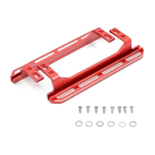 NexaPart RC-Zubehör 2Pcs Metall Pedal Seite Platte Slider for Traxxas TRX4 2021 Bronco 1/10 RC Cawler Auto Upgrade Teile Zubehör(Rood) von NexaPart