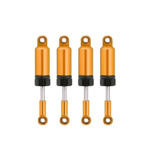 NexaPart RC-Zubehör 4PCS Vollmetall-Stoßdämpfer for Wltoys A959 A959-B A949 A969 A979 K929 Dämpfer-Upgrade-Zubehör 1/18 RC-Autoteile(Gold) von NexaPart