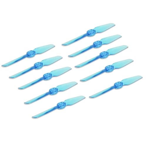 NexaPart RC-Zubehör 5 Paar Prop Langlebiger T65MM 65mm 2,5 Zoll CW CCW 2-Blatt-Propeller for Ultramicro/für Toothpick FPV Drone Quadcopter Grau(Blauw) von NexaPart