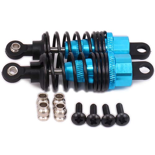 NexaPart RC-Zubehör 68MM Lange Einstellbare Stoßdämpfer Dämpfer Öl Gefüllt Typ for Rc Auto 1/10 HPI RS4 114435 Dämpfer RS4006 6061-T6 Aluminium(Blauw) von NexaPart