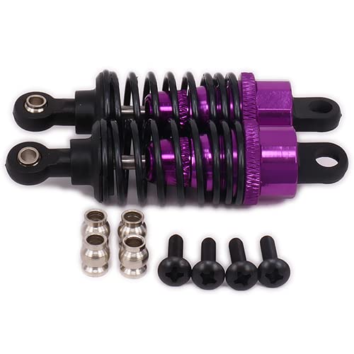 NexaPart RC-Zubehör 68MM Lange Einstellbare Stoßdämpfer Dämpfer Öl Gefüllt Typ for Rc Auto 1/10 HPI RS4 114435 Dämpfer RS4006 6061-T6 Aluminium(Purple) von NexaPart