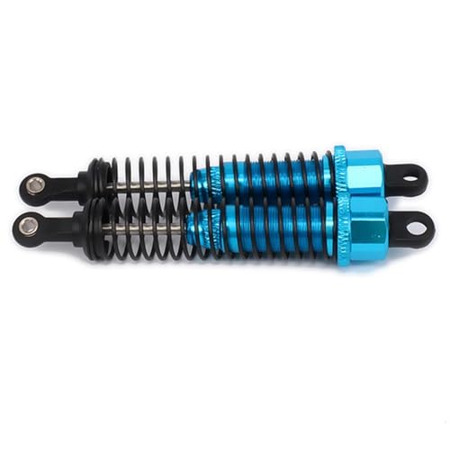 NexaPart RC-Zubehör 86mm Aluminium Stoßdämpfer for RC Auto 1/16 Buggy Monster Truck Hsp Hpi Öl Gefüllt Einstellbare Hop-Up Verbesserte Teile Losi(Blauw) von NexaPart