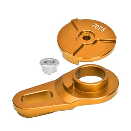 NexaPart RC-Zubehör Aluminium 7075 Servo Saver Baugruppe 23T for LOSI 1/4 Promoto-MX Motorrad(Gold) von NexaPart