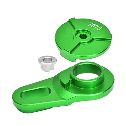 NexaPart RC-Zubehör Aluminium 7075 Servo Saver Baugruppe 23T for LOSI 1/4 Promoto-MX Motorrad(Green) von NexaPart