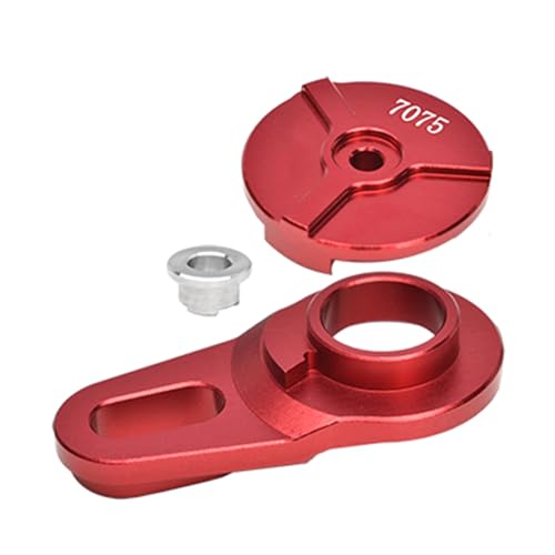 NexaPart RC-Zubehör Aluminium 7075 Servo Saver Baugruppe 23T for LOSI 1/4 Promoto-MX Motorrad(Rood) von NexaPart