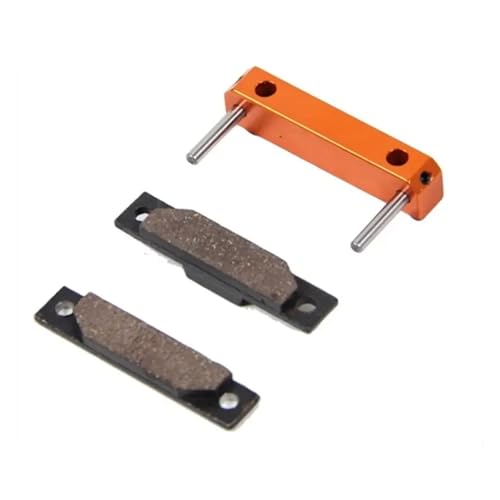 NexaPart RC-Zubehör Bremsbelagsatz aus CNC-Legierung for 1/5 HPI KM ROVAN Baja 5B 5T 5SC Rc Car Gas Parts(Orange) von NexaPart