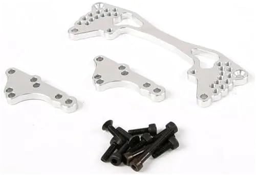 NexaPart RC-Zubehör CNC Metall Einstellbarer Winkel Hinterer Stoßdämpferträger for 1/5 HPI Rovan KM Baja 5B 5SC 5T RC Autoteile(Silver) von NexaPart