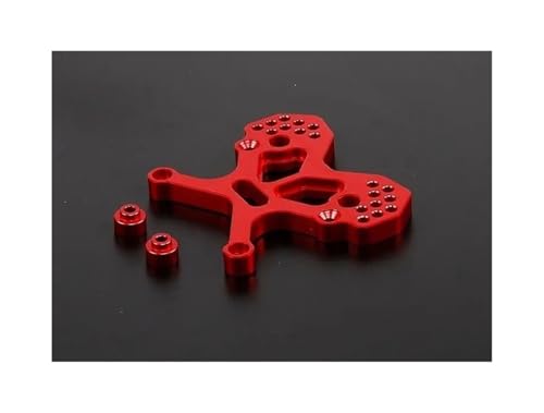 NexaPart RC-Zubehör CNC-Stoßdämpferhalterung vorne for 1/5 Rovan KM 5B 5T 5SC, mehrere Löcher, verstellbare Aufhängungshöhe, RC-Autoteile(Rood) von NexaPart