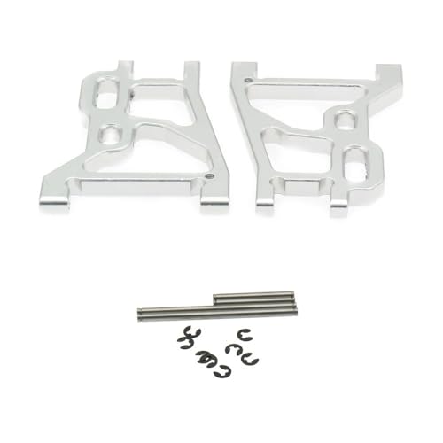 NexaPart RC-Zubehör Legierung Hinten Unten Suspension Arm for Rc Hobby Modell Auto 1/10 Fs Racing Buggy Truggy s-Kurs Wüste Buggy(Silver) von NexaPart