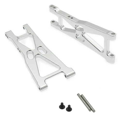 NexaPart RC-Zubehör Legierung Rear Lower Suspension Arm for Rc Hobby Modell Auto 1/10 Himoto Buggy Desertbuggy Rally E10Xb E10Xbl E10Db E10Dbl E10Sc(Silver) von NexaPart