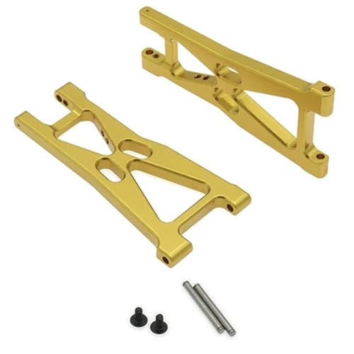 NexaPart RC-Zubehör Legierung Rear Lower Suspension Arm for Rc Hobby Modell Auto 1/10 Himoto Buggy Desertbuggy Rally E10Xb E10Xbl E10Db E10Dbl E10Sc(Yellow) von NexaPart