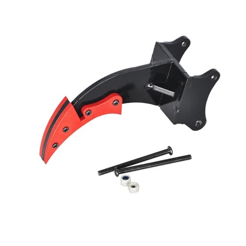 NexaPart RC-Zubehör Metallripperteil for HUINA 1550/1580/1593 RC Metallbagger Metall-Rockripper-Zubehör(Red and Black) von NexaPart