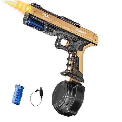 Nexoria Elektrische Wasserpistole mit Blitz, 500ml Automatische Wasserpistole Wasserspritzpistole Wasserpistole Elektrisch Water Blaster Wasserspritzpistole bis zu 26-32FT für Kinder Erwachse (C) von Nexoria