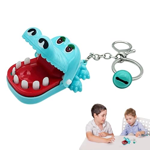 Netter Krokodilschlüsselring - Finger Buckt Tierschlüsselkettenspielzeug, Schlüsselring Bite Finger Crocodile Toy | Finger Beißen, Schlüsselring Für Kinder, Interessante Gags Praktische Witzspi von Nexusectar