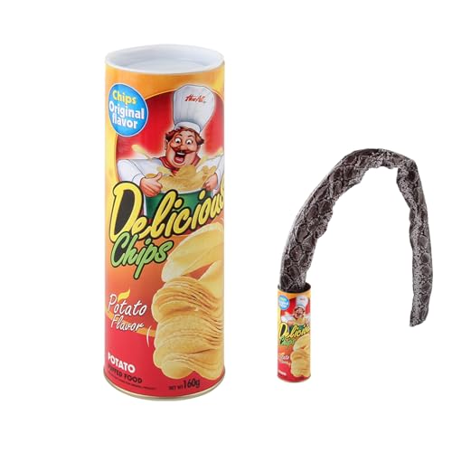 Nexusectar Schlange in Einer Streich für Kinder, Schlangenstreich - Realistische Kartoffelchip-Snacks-Überraschungsn-Streich,Verängstigtes Sprungfederspielzeug, Gag Can Streiche, Nexusectar Schlange in Einer Streich für Kinder, Schlangenstreich - Realistische Kartoffelchip-Snacks-Überraschungsn-Streich,Verängstigtes Sprungfederspielzeug, Gag Can Streiche, von Nexusectar