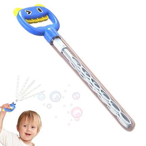 Nhujevkom Bubble Stick Stab, Bubble -Zauberstäbe für Kinder - Bubble Blower Maker Stick lächelndes Gesicht - Außerhalb der Spiele 5-Claw-Interaktives Spielzeug, Partybevorzugungen für Mädchen im Alter von Nhujevkom