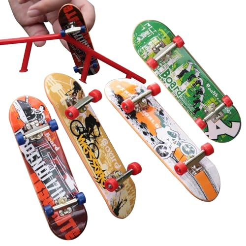 Nhujevkom Finger -Skateboards für Kinder, Finger -Skateboardspielzeug, Buntes Finger -Snowboardspielzeug, Tragbare Roadtrip -Aktivitäten, Unterricht in frühen Bildungsspielen für Zuhause, von Nhujevkom