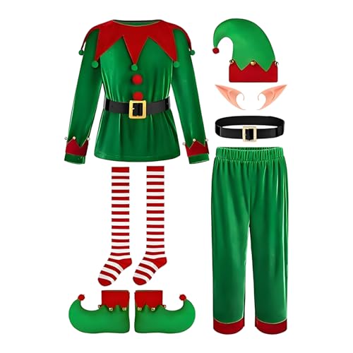Nhujevkom Kinder Weihnachtskostüm - Christkind Kostüm Outfit,Kinderkostüm für Weihnachtsfest Rollenspiel Mottoparty Veranstaltung Festliche Verkleidung Nhujevkom Kinder Weihnachtskostüm - Christkind Kostüm Outfit,Kinderkostüm für Weihnachtsfest Rollenspiel Mottoparty Veranstaltung Festliche Verkleidung von Nhujevkom