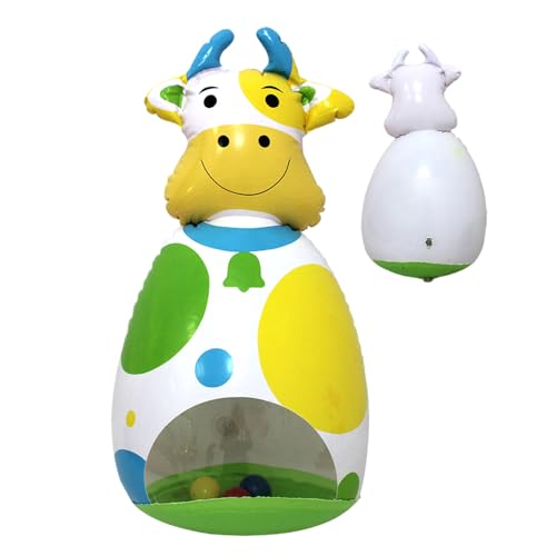 Nhujevkom Kuh Spielzeug Für Kinder,Aufblasbares Kuh Hüpftier Mit Glocke | Bauernhof Tier Für Kinderzimmer Haus Garten Reise Spielzeit Nhujevkom Kuh Spielzeug Für Kinder,Aufblasbares Kuh Hüpftier Mit Glocke | Bauernhof Tier Für Kinderzimmer Haus Garten Reise Spielzeit von Nhujevkom