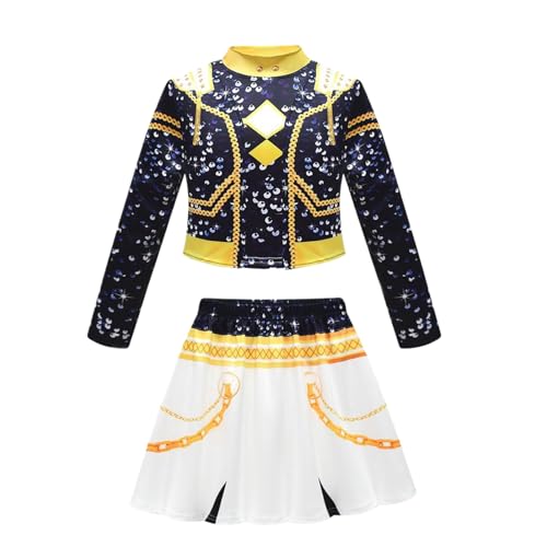 Nhujevkom Mädchen Kostüme - Bühnenoutfit,Langarm Oberteil Shorts zum Verkleiden für Feiertag Bühnenaufführung Maskerade Familienfeier Theateraufführung Party Nhujevkom Mädchen Kostüme - Bühnenoutfit,Langarm Oberteil Shorts zum Verkleiden für Feiertag Bühnenaufführung Maskerade Familienfeier Theateraufführung Party von Nhujevkom