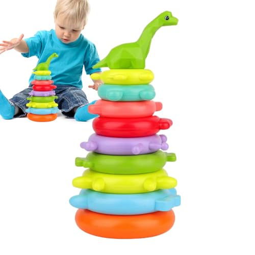 Nhujevkom Stapelring Spielzeug,Regenbogen Stapelspiel - Buntes Lernspielzeug für Kleinkinder Mädchen Kinder Jugendliche Nhujevkom Stapelring Spielzeug,Regenbogen Stapelspiel - Buntes Lernspielzeug für Kleinkinder Mädchen Kinder Jugendliche von Nhujevkom