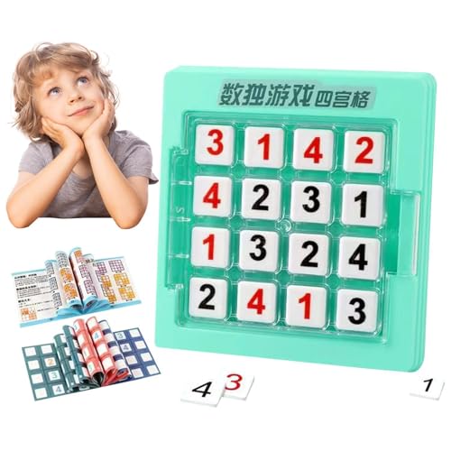 Nhujevkom Zahlenrätselspiel, Mathe-Spielzeug für Kinder | Brain Teaser Desktop-Spielzeug | Kognitives Desktop-Familien-Brettpuzzle für Osterkorbfüller für Kinder und Vorschulkinder von Nhujevkom