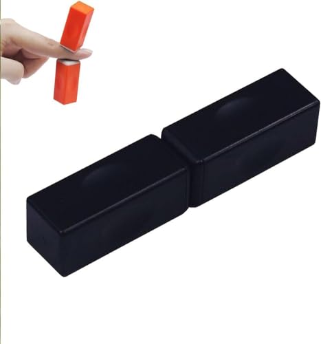 Magnetische Bauklötze Springende Bausteine ​​Fidget-Spielzeuge Für Erwachsene Bei Angstzuständen Mini-Bauklötze Fidget Spinner Magischer Würfel Dekompressions-Spielzeug (Schwarz,1 Stück) von NiRwa
