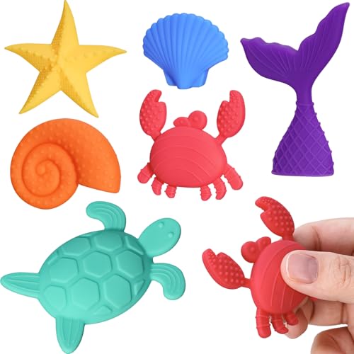 NiToy 6-Pack Silicone Fidget Toys (Sea World) von NiToy