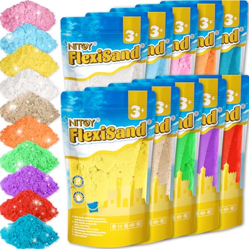NiToy FlexiSand Vorteilspack – 8,6 kg formbarer selbsthaftender Sand in 10 Farben NiToy FlexiSand Vorteilspack – 8,6 kg formbarer selbsthaftender Sand in 10 Farben von NiToy